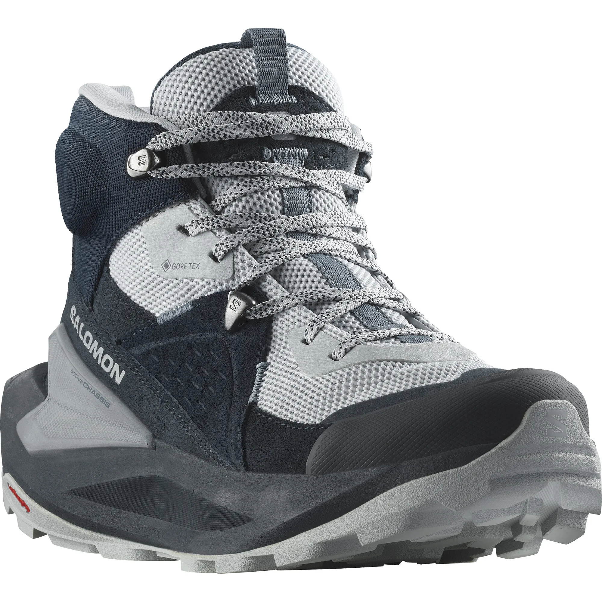 Salomon Women's Elixir Mid GORE-TEX Carbon/Pearl Blue/Flint Stone | Buy Salomon Women's Elixir Mid GORE-TEX Carbon/Pea