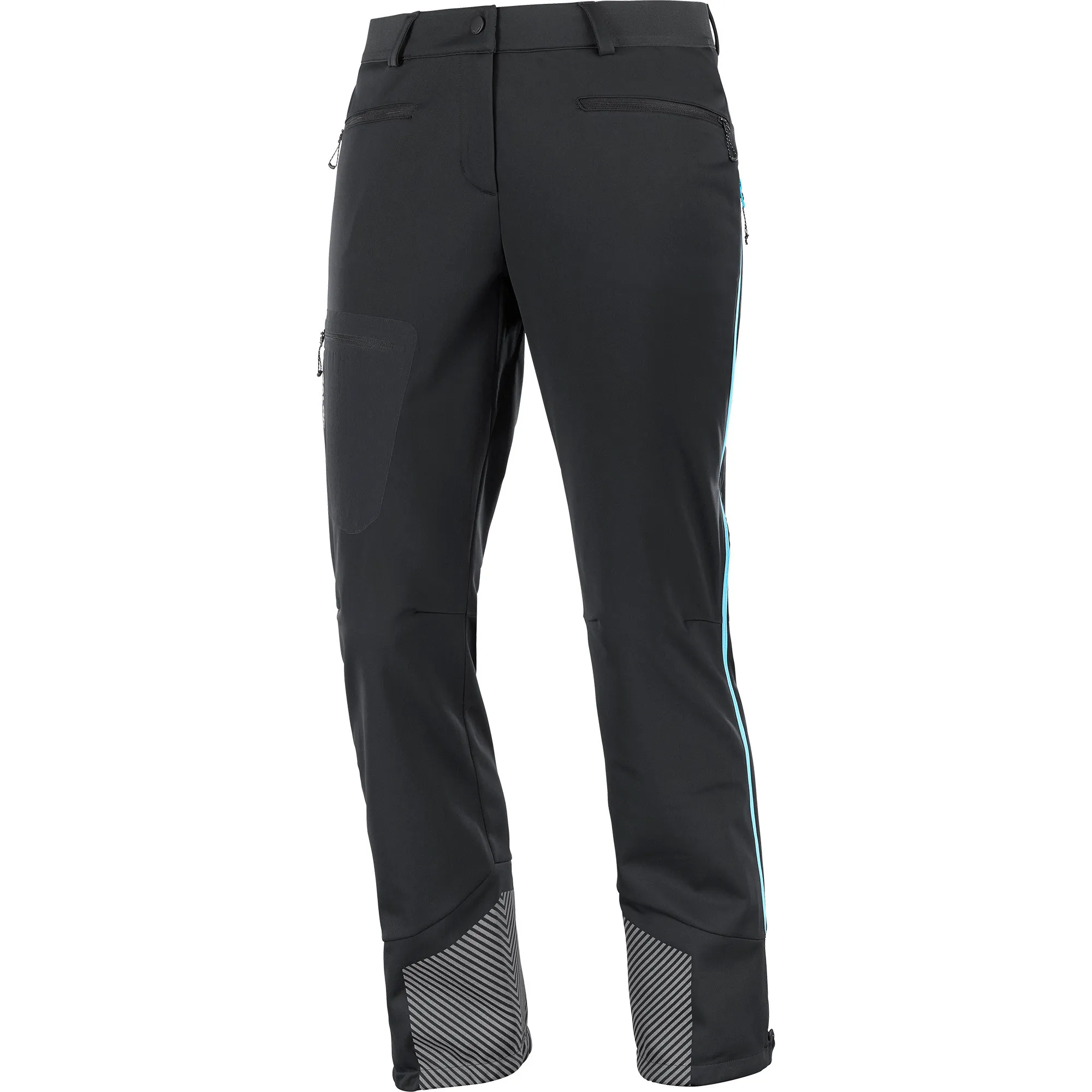 Salomon Women's MTN GORE-TEX Softshell Pant Deep Black/Bluefish | Buy Salomon Women's MTN GORE-TEX Softshell Pant Deep