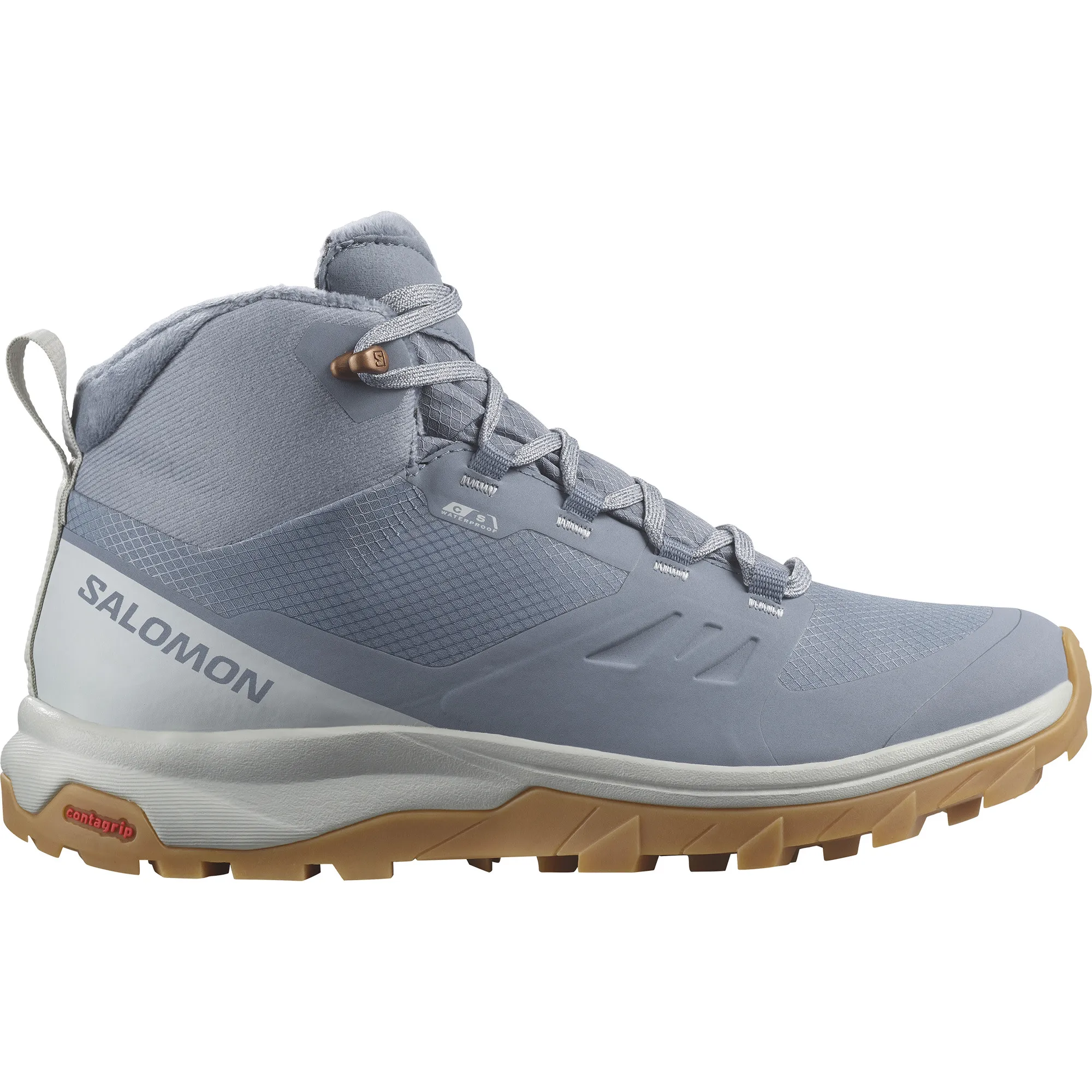 Salomon Women's Outsnap Climasalomon Waterproof Flint Stone/Pearl Blue/Gum3 | Buy Salomon Women's Outsnap Climasalomon