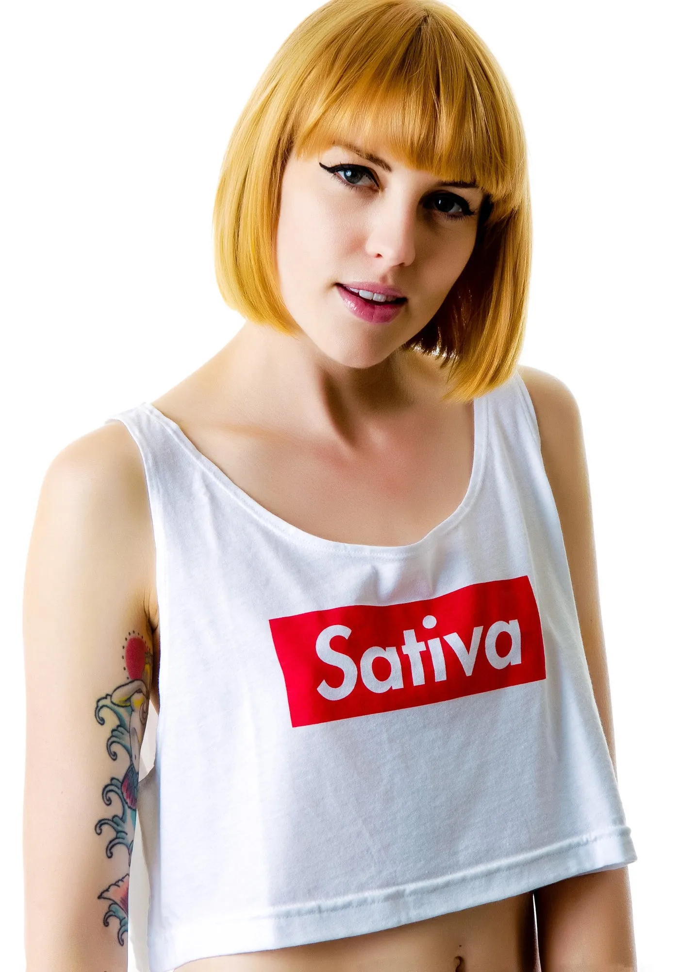 Sativa Loose Crop Tank-