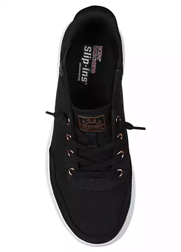 Skechers Black Slip-ins BOBS Skip Cute B Cute Sweet Trainers | Grattan