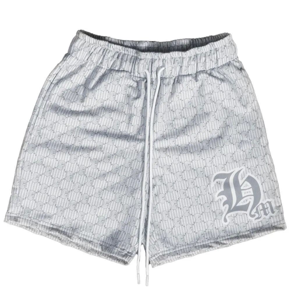 Ski Mask Pattern Shorts (Grey)