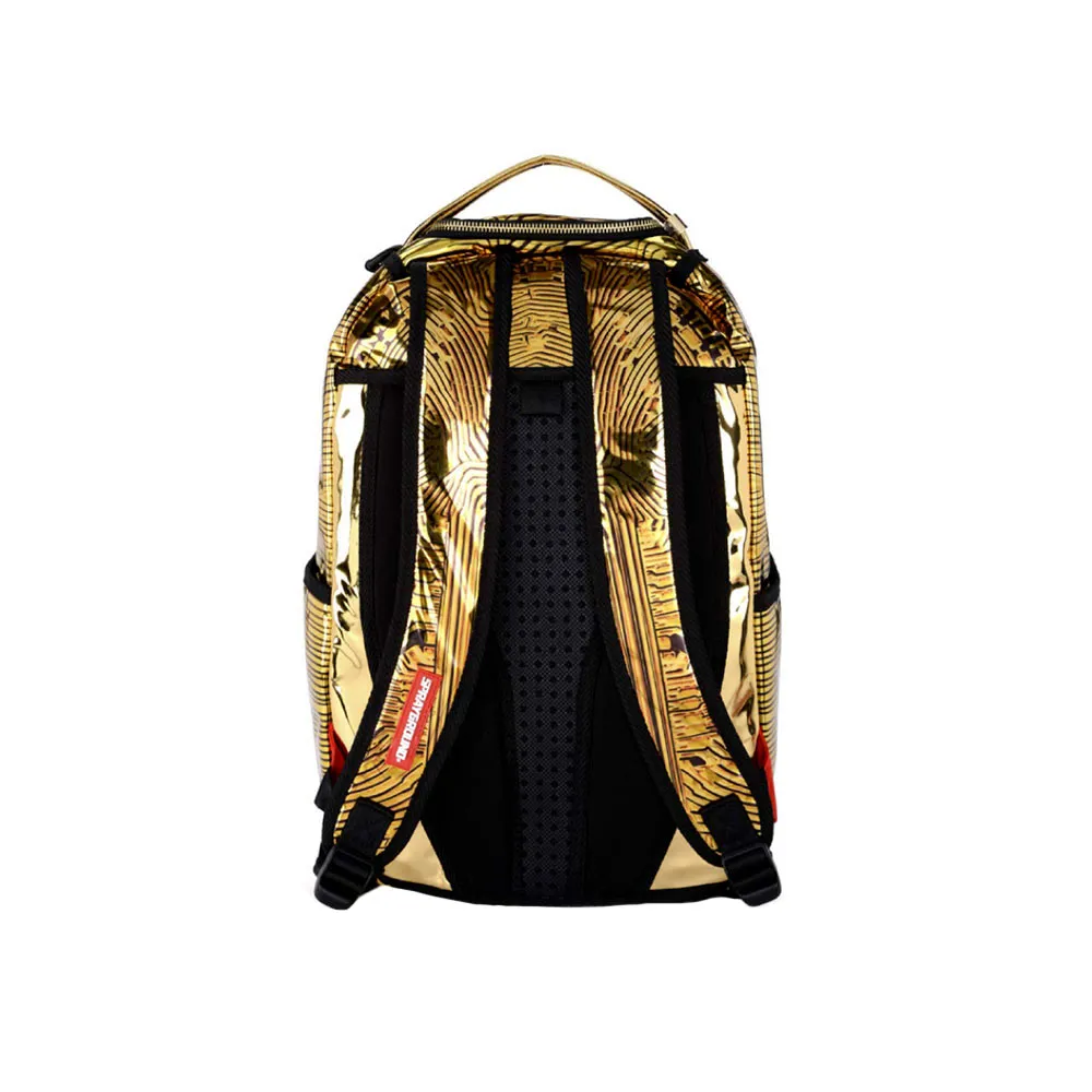 Sprayground Backpack Bitcoin Bag Gold 910B1943NSZ