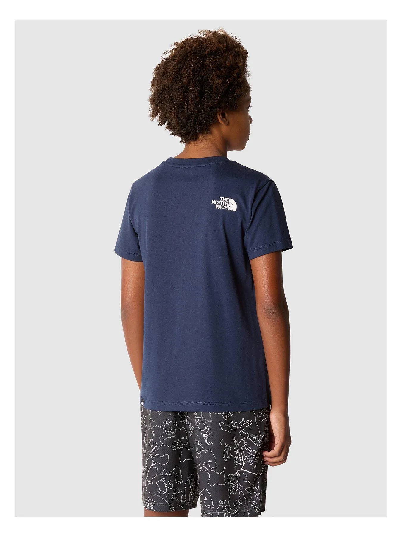 THE NORTH FACE Juniors Short Sleeve Simple Dome Tee - Navy