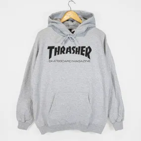 Thrasher Magazine - Skate Mag Logo Pullover Hooded Sweatshirt - Heather Grey