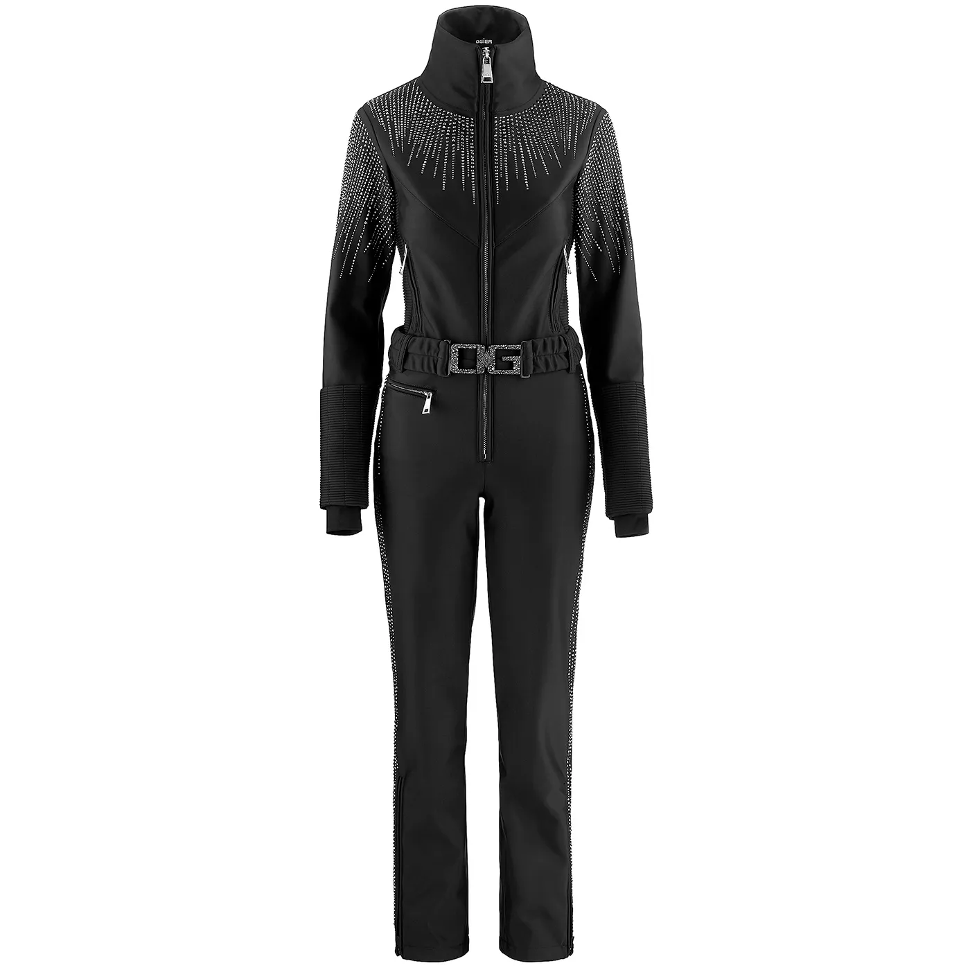 Tuta 2.0 Black Swarovski Ski One Piece