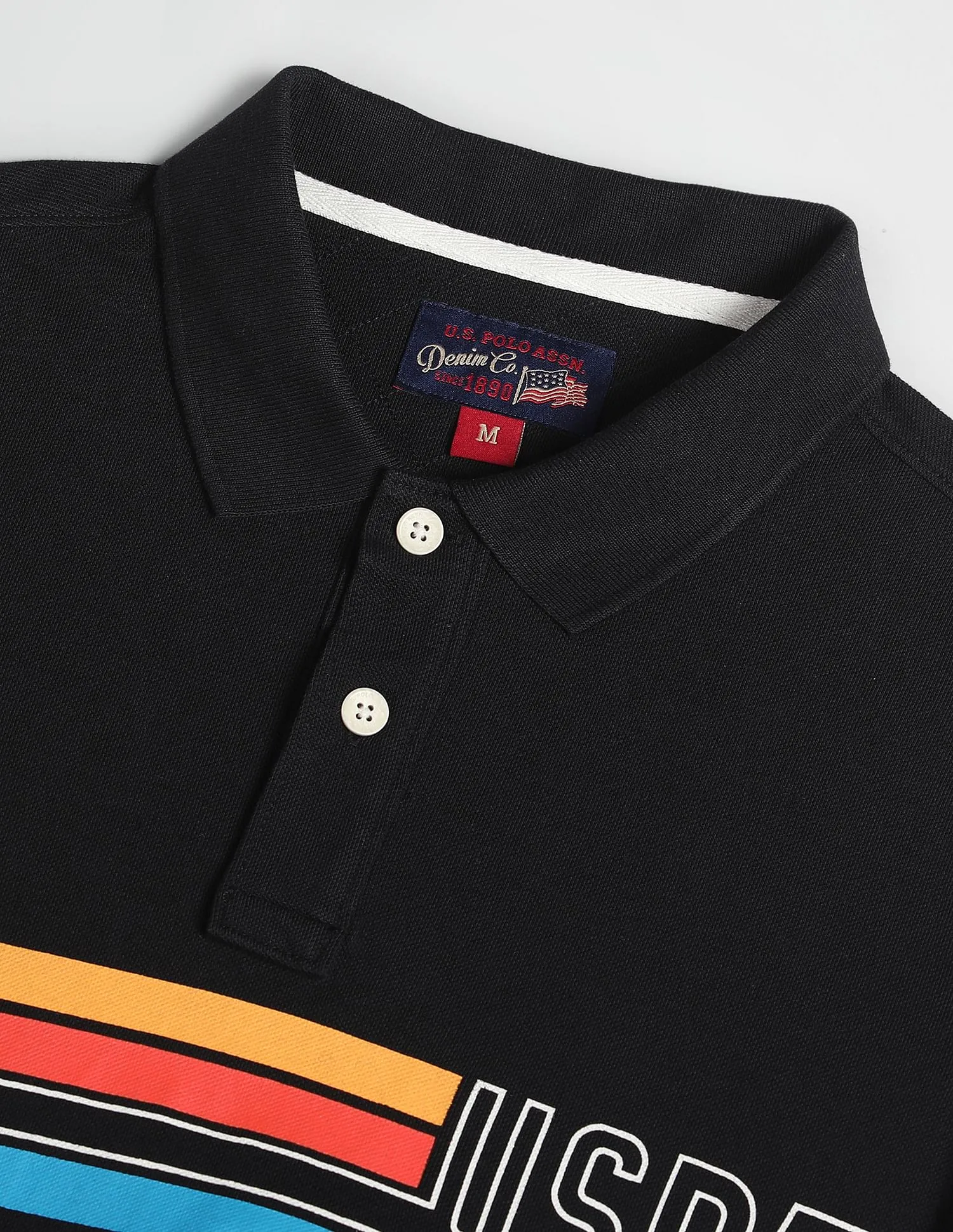 U.S. Polo Assn. Denim Co. Brand Stripe Cotton Polo Shirt