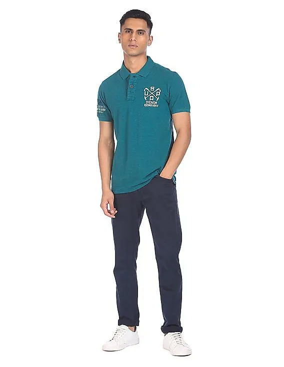 U.S. Polo Assn. Denim Co. Short Sleeve Solid Polo Shirt