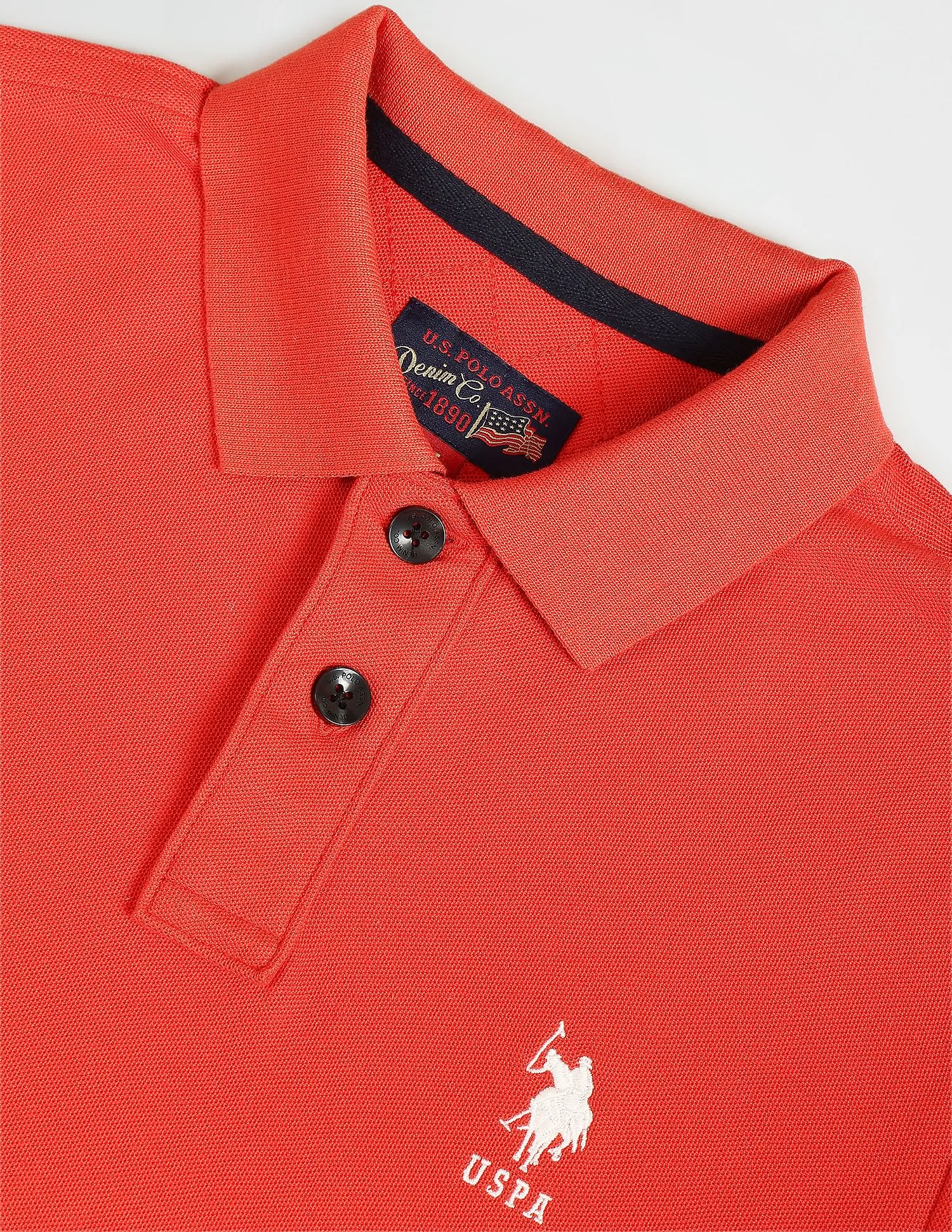 U.S. Polo Assn. Denim Co. Solid Muscle Fit Polo Shirt