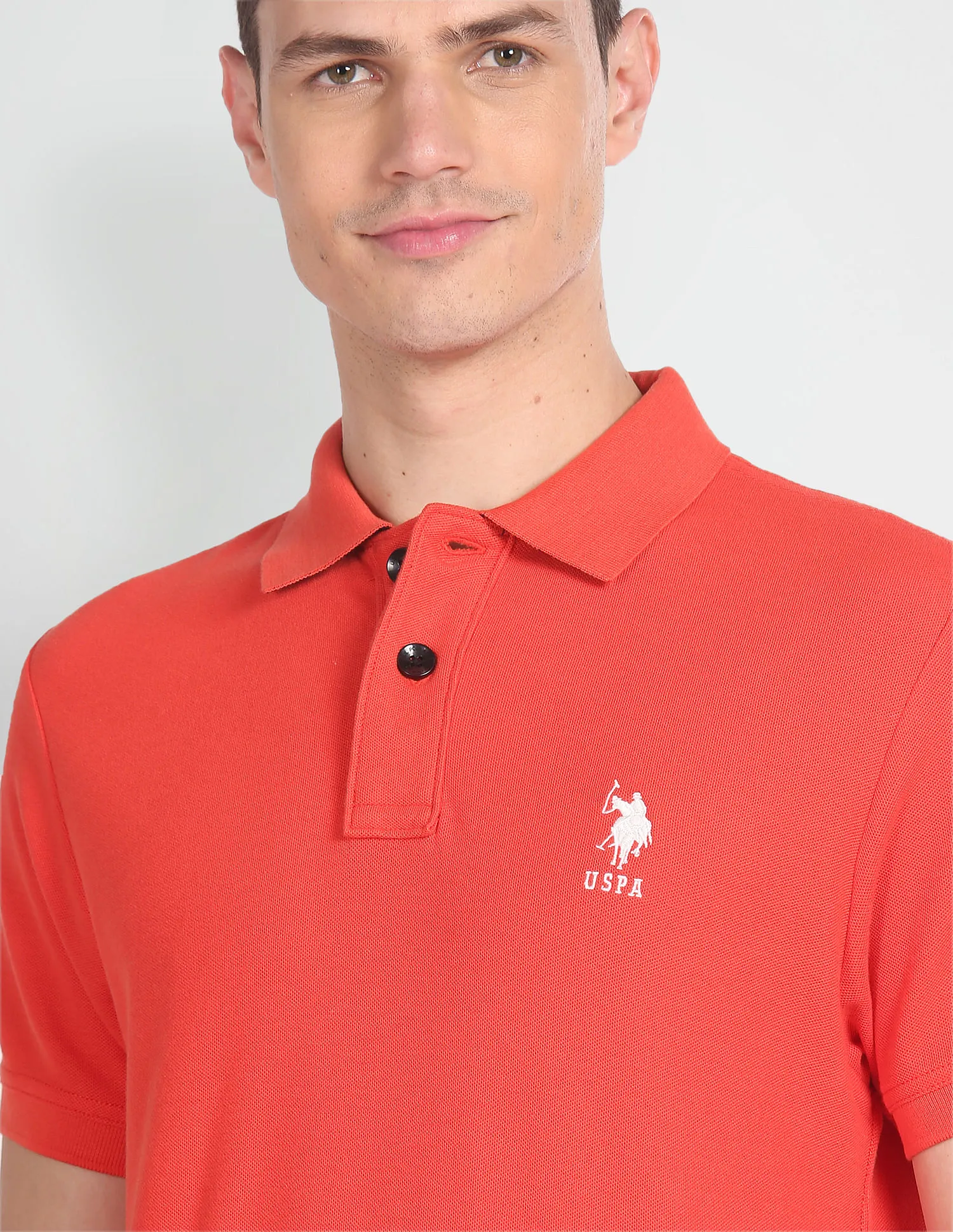 U.S. Polo Assn. Denim Co. Solid Muscle Fit Polo Shirt