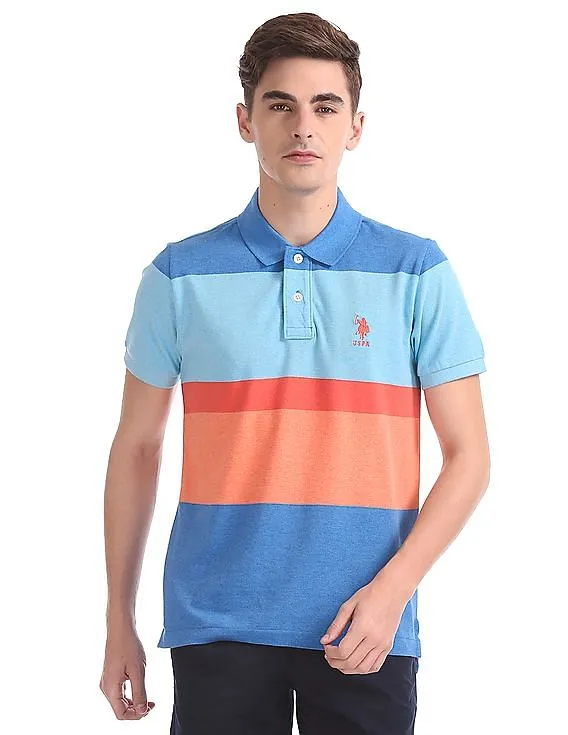 U.S. Polo Assn. Regular Fit Colour Block Polo Shirt