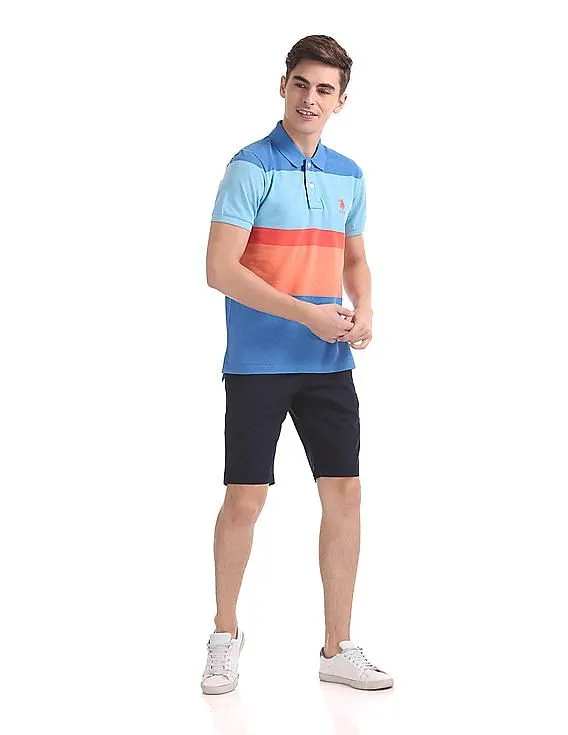 U.S. Polo Assn. Regular Fit Colour Block Polo Shirt