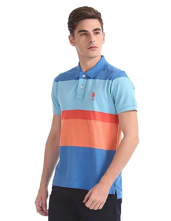 U.S. Polo Assn. Regular Fit Colour Block Polo Shirt