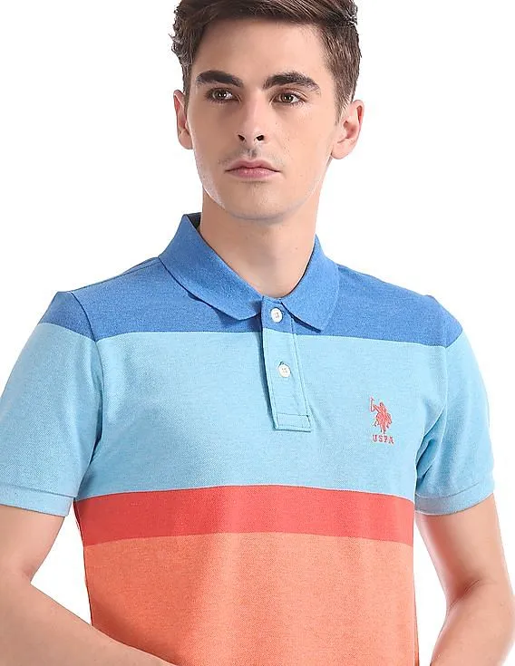 U.S. Polo Assn. Regular Fit Colour Block Polo Shirt