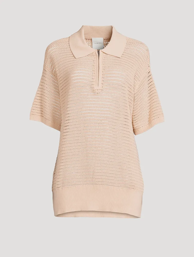 VARLEY Clayton Knit Polo Shirt