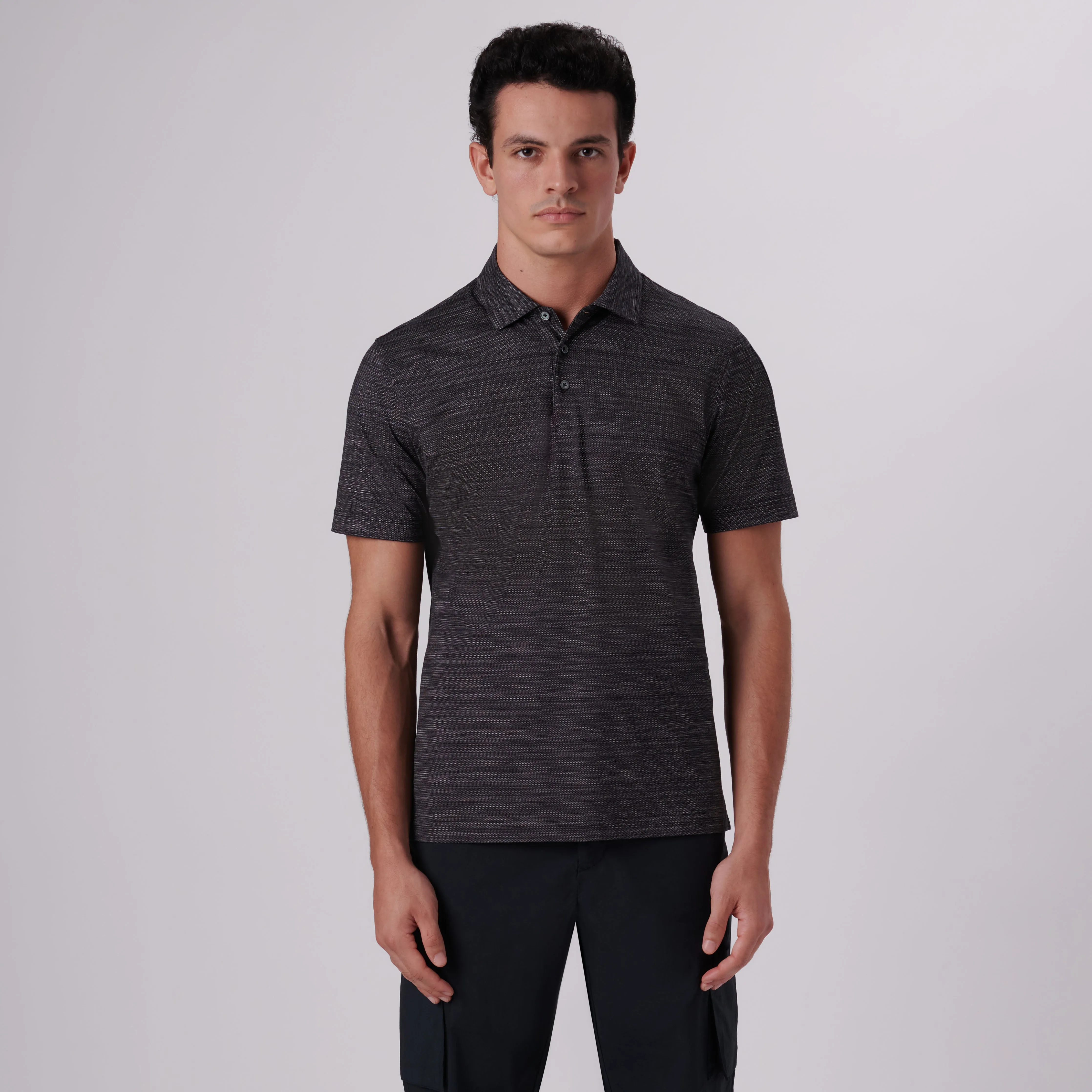 Victor Striated Print OoohCotton Polo