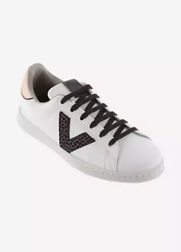 Victoria Tenis Logo Contraste Animal Print Trainers | Grattan