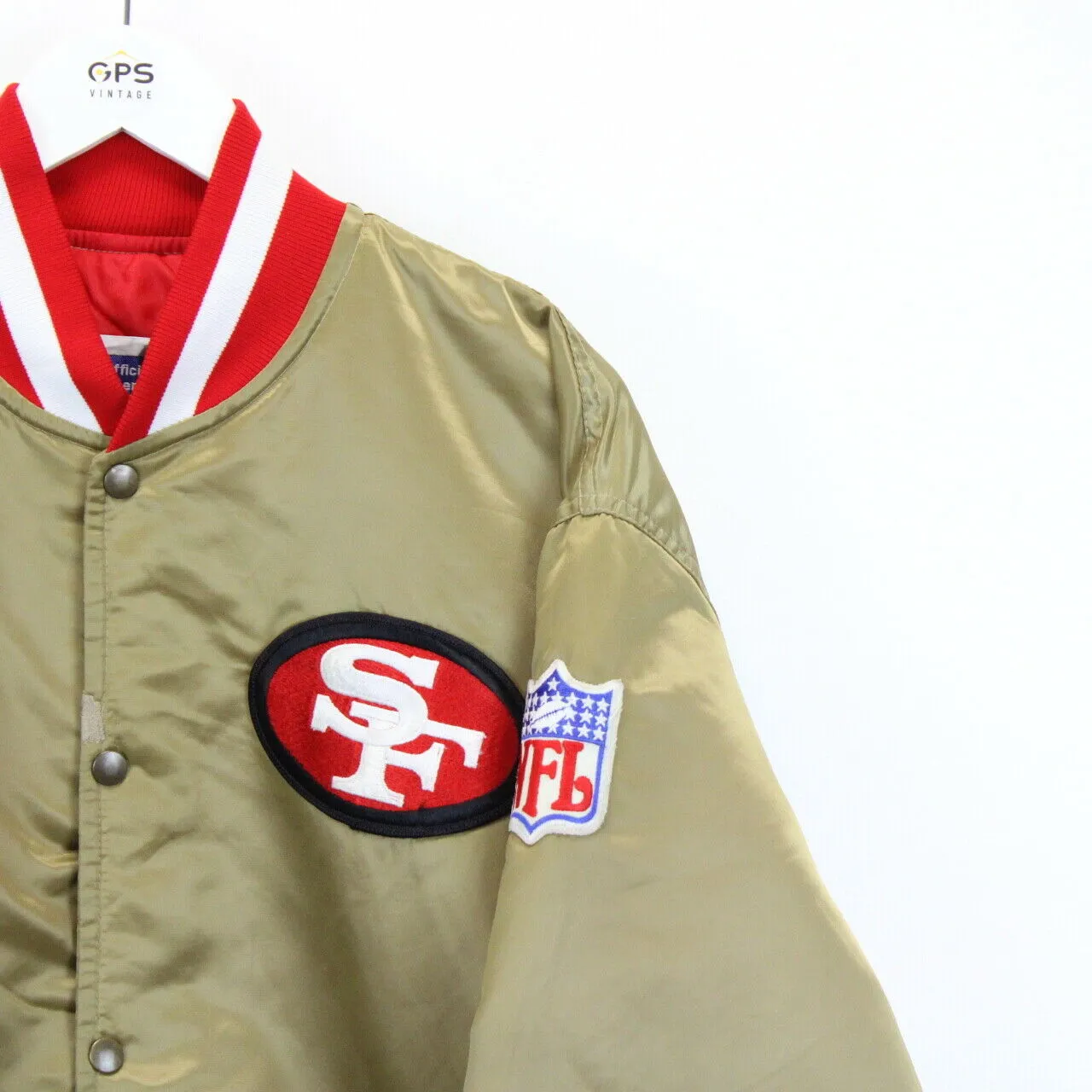 Vintage 90s STARTER San Francisco 49ers Jacket Gold | XL