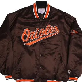 VINTAGE STARTER SATIN JACKET MLB BALTIMORE ORIOLES SIZE 4XL