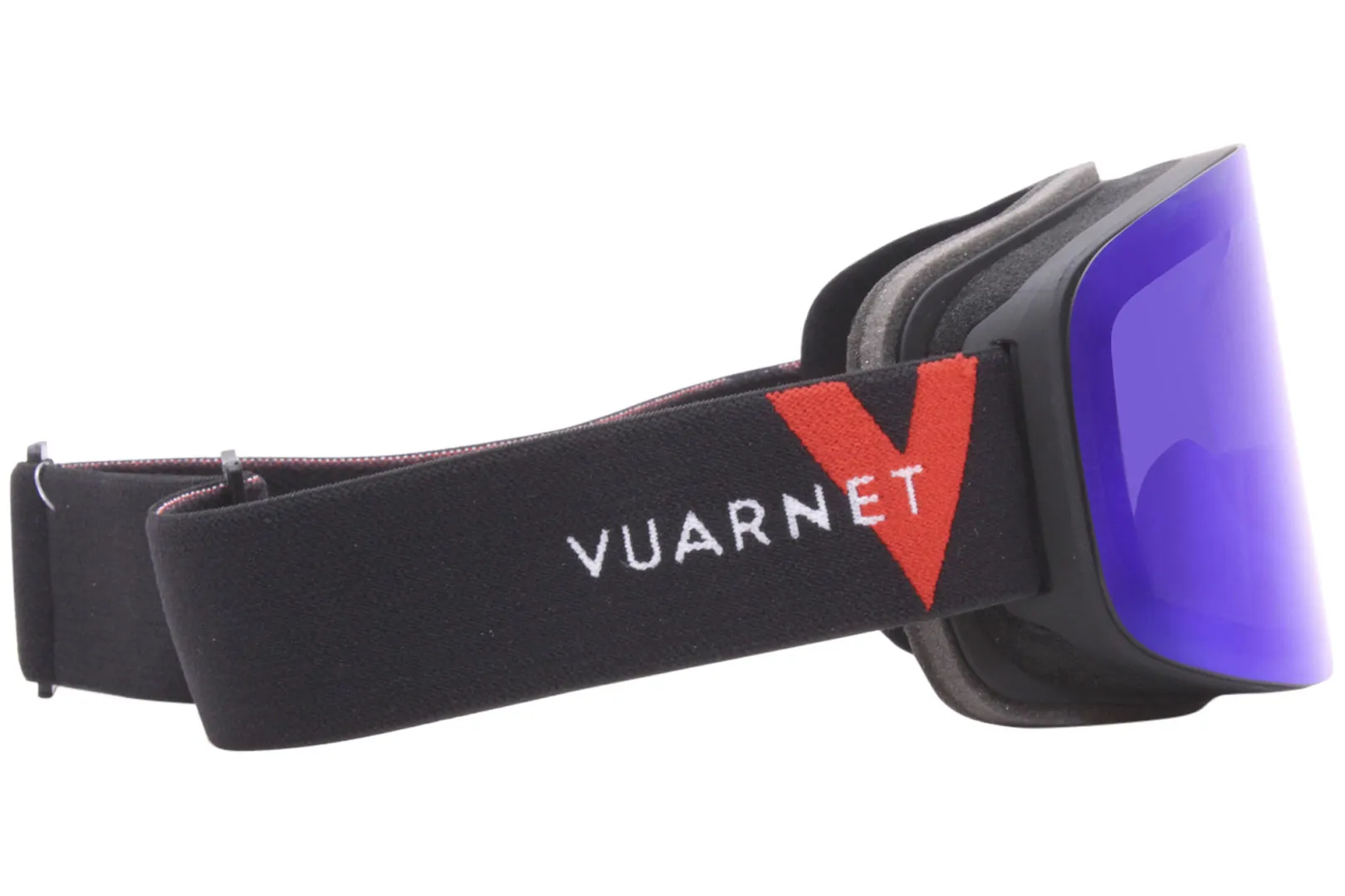 Vuarnet Ski Goggles Men's Wide VM2021 0001 Matte Black/Grey-Blue Mirror Lenses