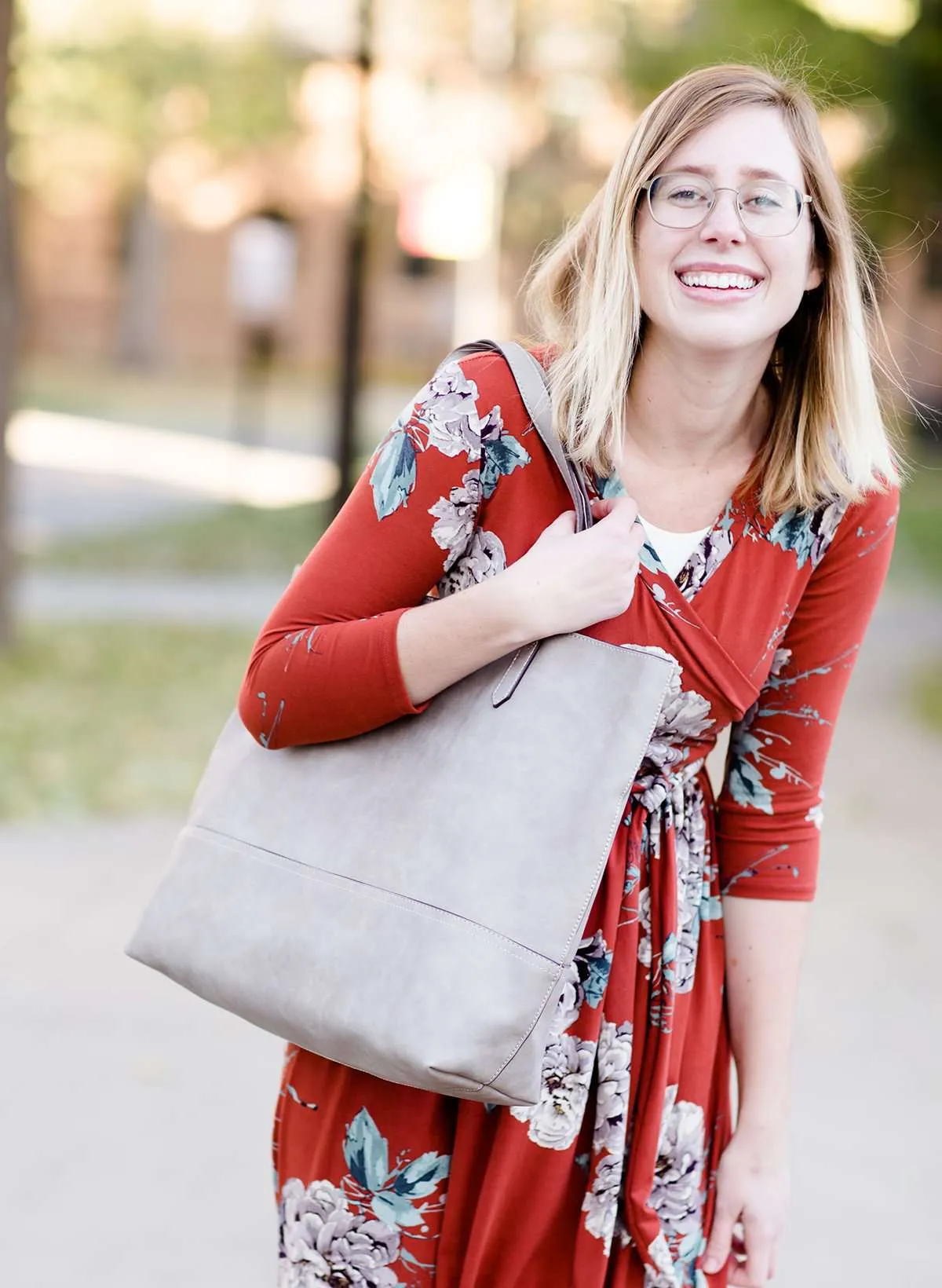 Warm Florals Wrap Maxi Dress-FINAL SALE