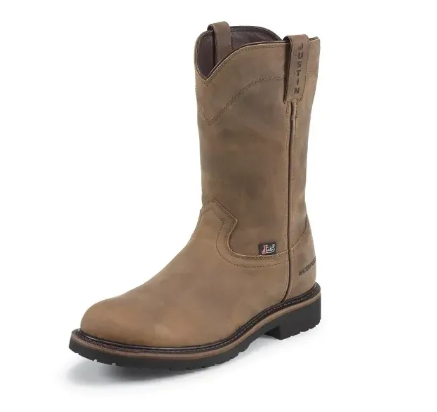 WK4960 - Justin Men's Wyoming Worker II Work Boot - Beige