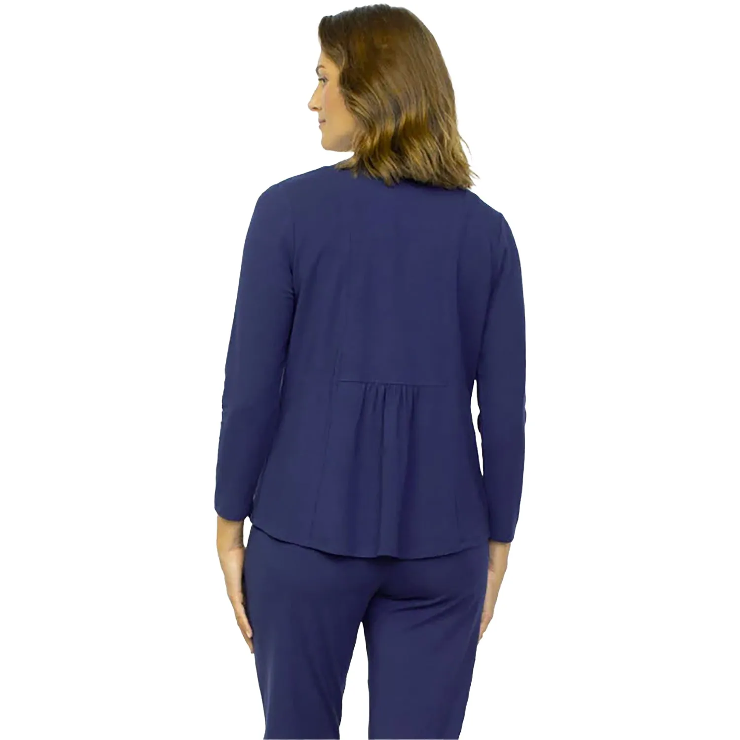 Women's Habitat Shirred Back-Open Front Jacket Navy