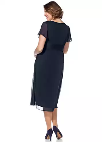 Wrap-Over Evening Dress by Sheego | Grattan