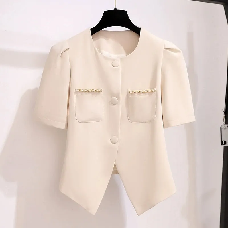 Xiaoxiangfeng short jacket + skirt 2024 new women's summer young mother professional temperament and high-end suit