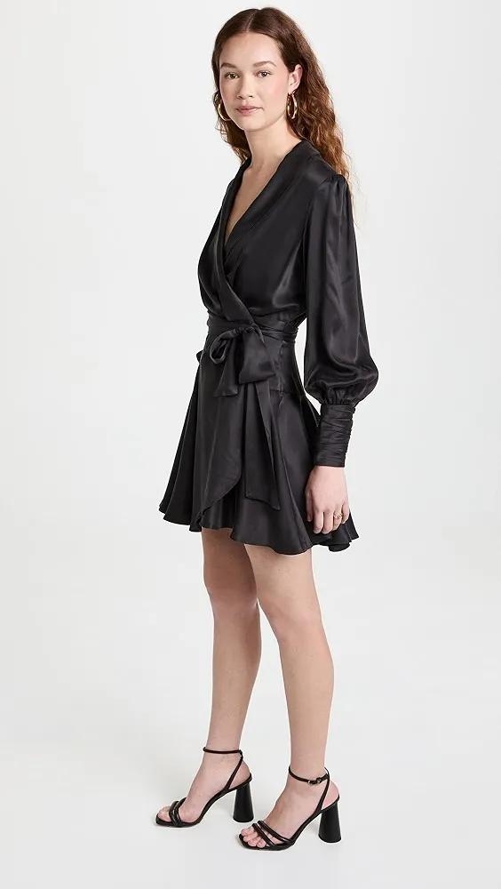 Zimmermann   Silk Wrap Mini Dress 