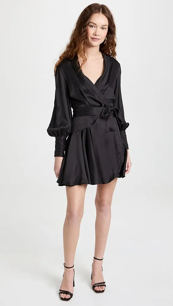 Zimmermann   Silk Wrap Mini Dress 